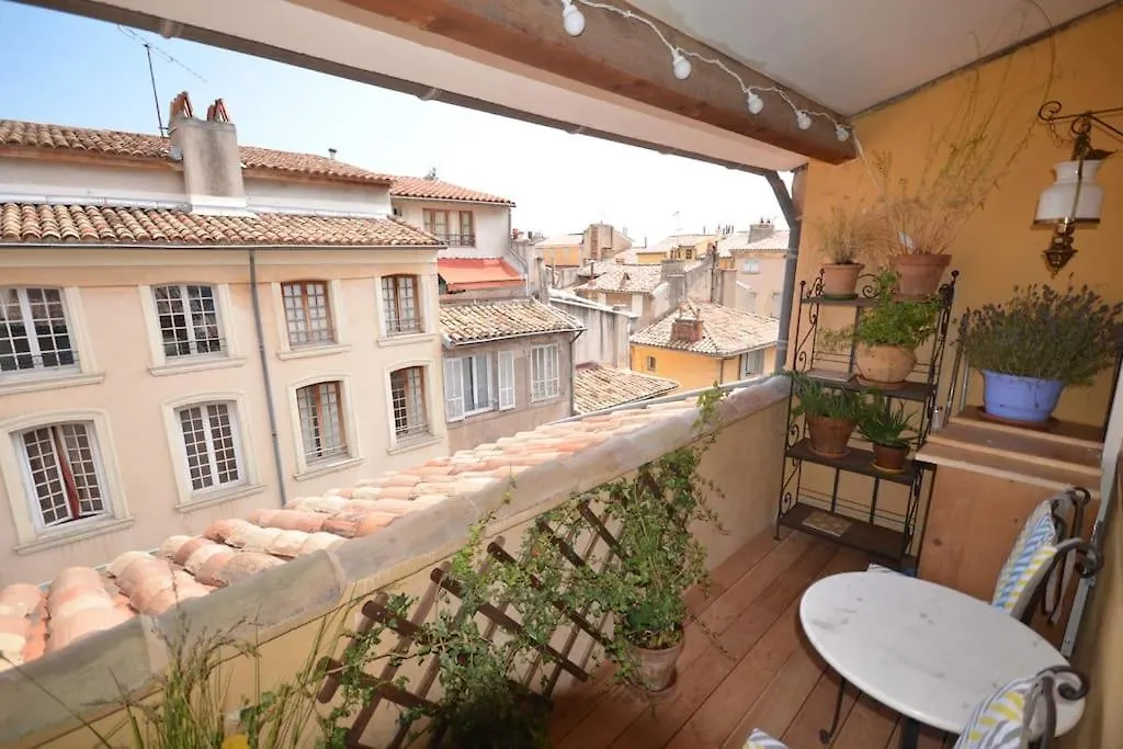 Le Dix Duplex Historical Center Balcony With View And Air Conditioning Aix-en-Provence